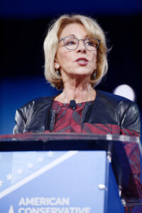 U.S. Secretary of Education Betsy DeVos, photo by Michael Vadon via Flickr