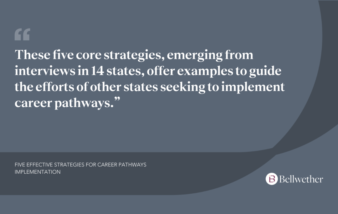 Five Effective Strategies for Career Pathways Implementation