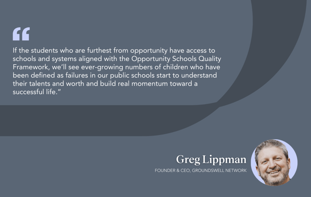 Rethinking Opportunity: A Framework for Transforming Alternative Schools