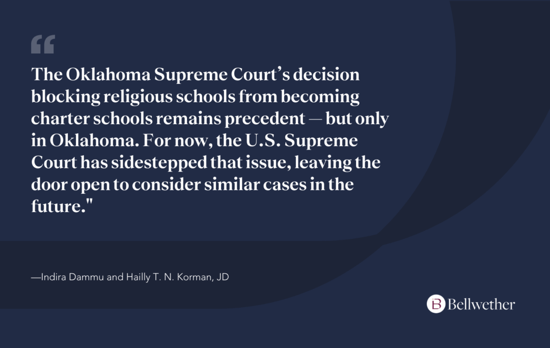 What the Supreme Court’s Charter School Deadlock Means