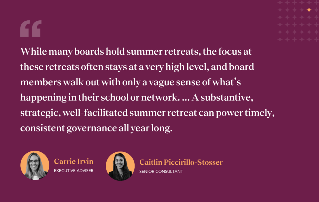 Ready, Set, Govern: This Summer, Plan Your Charter School Board’s Most Important Retreat Yet