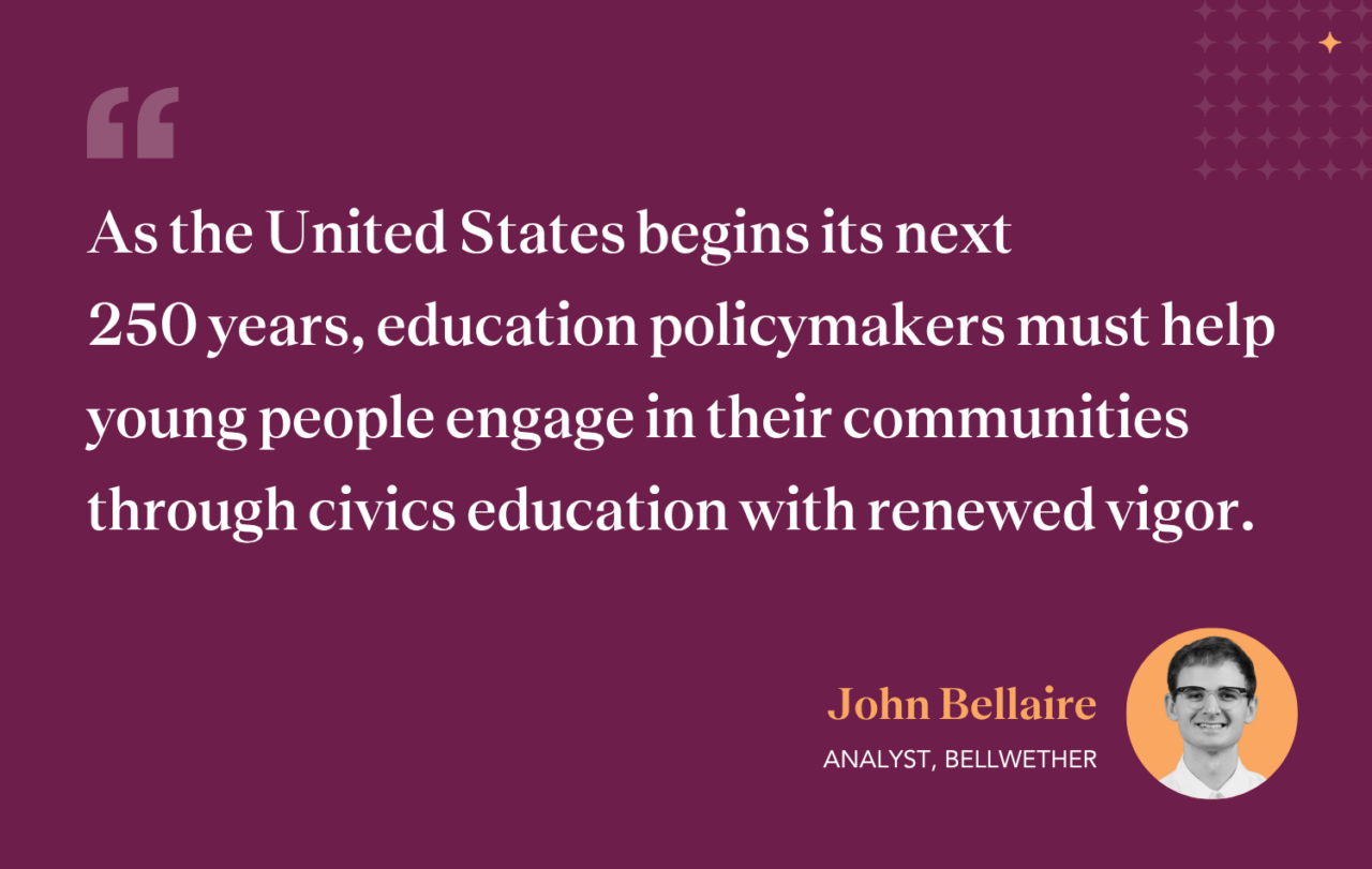 The Role of Civics Education in U.S. Public Schools at America250
